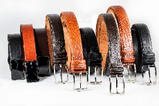 کمربند چرمی دولا / چرم گاوی