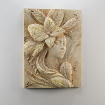 تابلو برجسته چهره زن