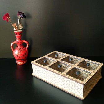 جعبه پذیرایی درب شیشه ای 6/5/4/3/2 خانه چوبی مناسب برای آجیل