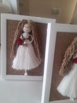 مکرومه. دیوارکوب