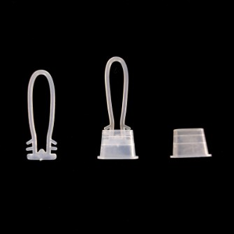 گیره و قلاب پلاستیکی مناسب توری بسته بندی //کلاهک و حلقه//